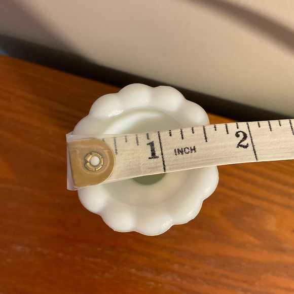 Vintage Anchor Hocking Milk Glass Stars & Bars 6” Bud Vase - Picture 13 of 14